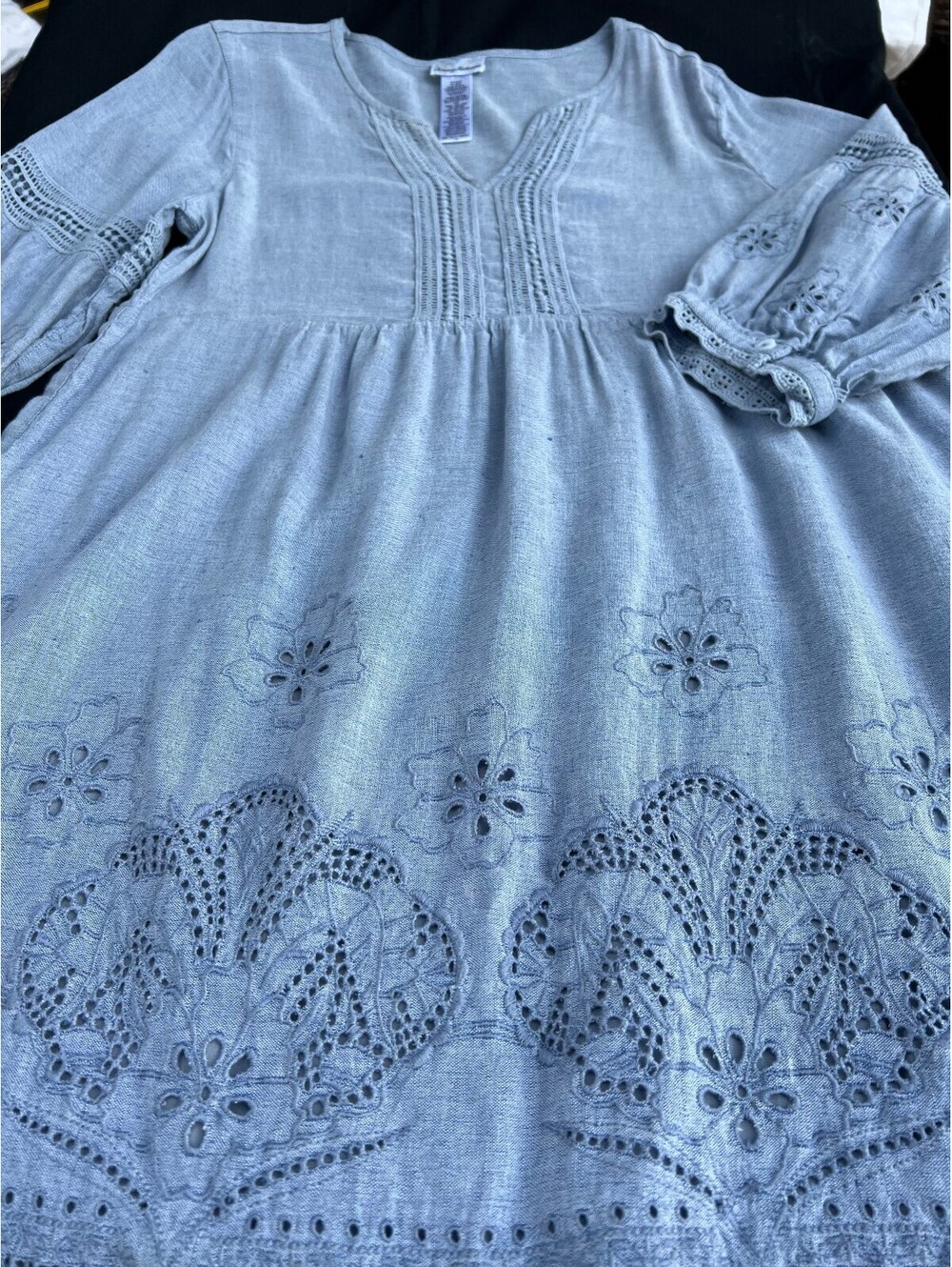 Tommy Bahamas Blue embroidered dress - Picture 7 of 9